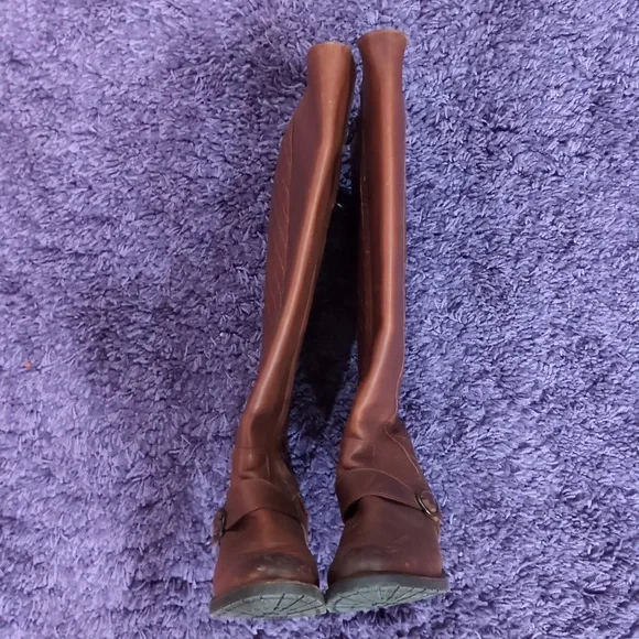 Justins Women’s Riding Boots | 100% Brown Leather | Quilted | Size 7B - Picture 4 of 11